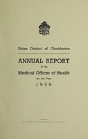 view [Report 1939] / Medical Officer of Health, Chadderton U.D.C.