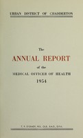 view [Report 1954] / Medical Officer of Health, Chadderton U.D.C.