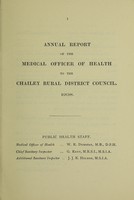 view [Report 1938] / Medical Officer of Health, Chailey (Union) R.D.C.