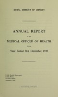 view [Report 1949] / Medical Officer of Health, Chailey (Union) R.D.C.