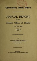 view [Report 1937] / Medical Officer of Health, Chanctonbury R.D.C.