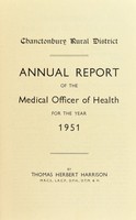 view [Report 1951] / Medical Officer of Health, Chanctonbury R.D.C.