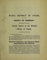 view [Report 1907] / Medical Officer of Health, Chard (Union) R.D.C.