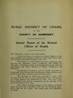 view [Report 1911] / Medical Officer of Health, Chard (Union) R.D.C.