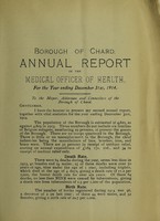 view [Report 1914] / Medical Officer of Health, Chard U.D.C. / Borough.