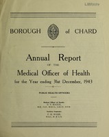 view [Report 1943] / Medical Officer of Health, Chard U.D.C. / Borough.
