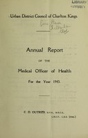 view [Report 1943] / Medical Officer of Health, Charlton Kings U.D.C.
