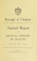 view [Report 1917] / Medical Officer of Health, Chatham Borough.