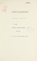 view [Report 1952] / Medical Officer of Health, Chatteris U.D.C.