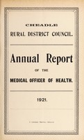 view [Report 1921] / Medical Officer of Health, Cheadle R.D.C.