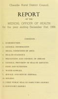 view [Report 1958] / Medical Officer of Health, Cheadle R.D.C.