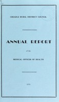 view [Report 1970] / Medical Officer of Health, Cheadle R.D.C.