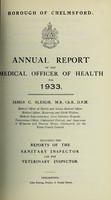 view [Report 1933] / Medical Officer of Health, Chelmsford Borough.