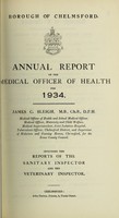 view [Report 1934] / Medical Officer of Health, Chelmsford Borough.