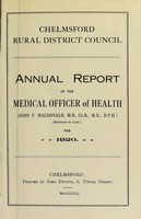 view [Report 1920] / Medical Officer of Health, Chelmsford R.D.C.