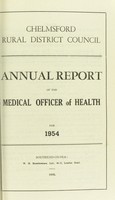 view [Report 1954] / Medical Officer of Health, Chelmsford R.D.C.