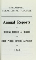 view [Report 1962] / Medical Officer of Health, Chelmsford R.D.C.