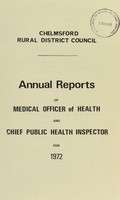 view [Report 1972] / Medical Officer of Health, Chelmsford R.D.C.