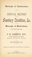 view [Report 1894] / Medical Officer of Health, Cheltenham Borough.