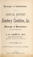 view [Report 1895] / Medical Officer of Health, Cheltenham Borough.