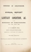 view [Report 1896] / Medical Officer of Health, Cheltenham Borough.