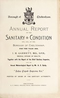 view [Report 1908] / Medical Officer of Health, Cheltenham Borough.