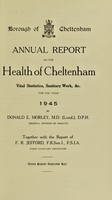 view [Report 1945] / Medical Officer of Health, Cheltenham Borough.