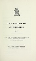 view [Report 1967] / Medical Officer of Health, Cheltenham Borough.