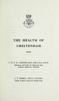 view [Report 1969] / Medical Officer of Health, Cheltenham Borough.