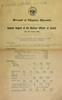 view [Report 1923] / Medical Officer of Health, Chepping Wycombe Borough.