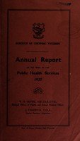 view [Report 1937] / Medical Officer of Health, Chepping Wycombe Borough.