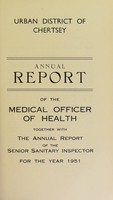 view [Report 1951] / Medical Officer of Health, Chertsey U.D.C.