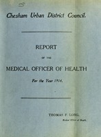 view [Report 1914] / Medical Officer of Health, Chesham U.D.C.