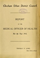 view [Report 1915] / Medical Officer of Health, Chesham U.D.C.