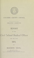 view [Report 1924] / School Medical Officer of Health, Cheshire County Council.