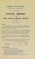 view [Report 1939] / School Medical Officer of Health, Cheshire County Council.