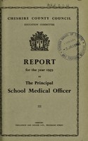 view [Report 1959] / School Medical Officer of Health, Cheshire County Council.