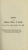 view [Report 1929] / Medical Officer of Health, County Council of the Palatine of Chester / Cheshire County Council.