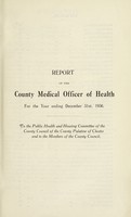 view [Report 1936] / Medical Officer of Health, County Council of the Palatine of Chester / Cheshire County Council.