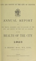 view [Report 1923] / Medical Officer of Health, Chester City & County Borough.
