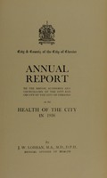 view [Report 1936] / Medical Officer of Health, Chester City & County Borough.