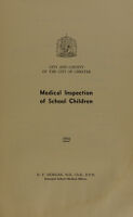 view [Report 1958] / School Medical Officer of Health, Chester City & County.