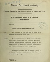 view [Report 1951] / Medical Officer of Health, Chester Port Health Authority.