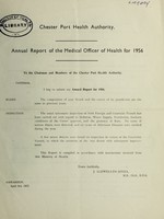 view [Report 1956] / Medical Officer of Health, Chester Port Health Authority.