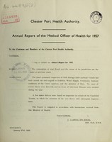 view [Report 1957] / Medical Officer of Health, Chester Port Health Authority.