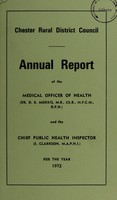 view [Report 1972] / Medical Officer of Health, Chester R.D.C.