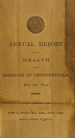 view [Report 1893] / Medical Officer of Health, Chesterfield Borough.