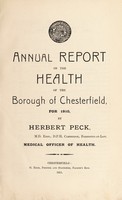 view [Report 1910] / Medical Officer of Health, Chesterfield Borough.