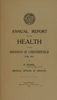 view [Report 1915] / Medical Officer of Health, Chesterfield Borough.