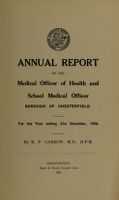 view [Report 1928] / Medical Officer of Health, Chesterfield Borough.